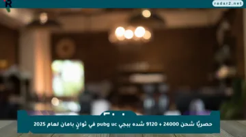 حصريًا شحن 24000 + 9120 شدة ببجي pubg uc في ثوانٍ بأمان لعام 2025